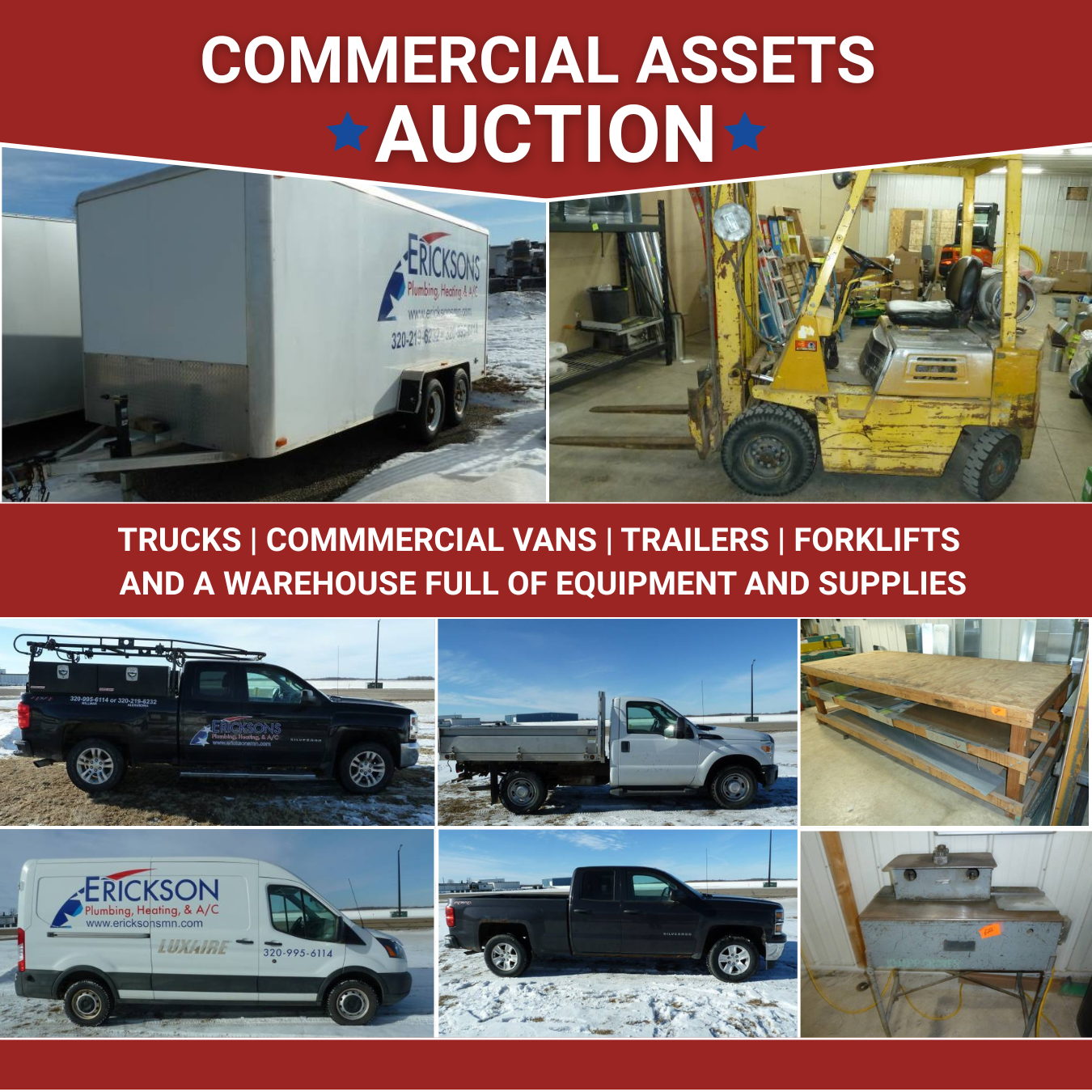 Equipment/Inventory Auction