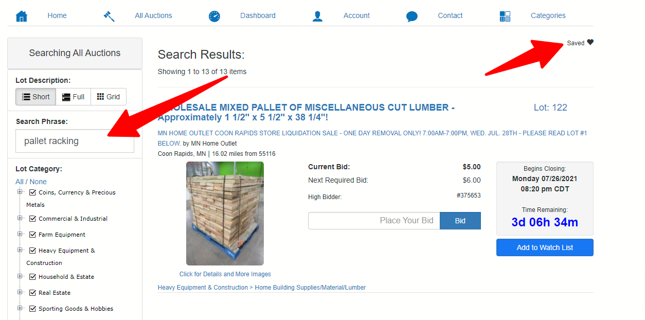 Saved Search
