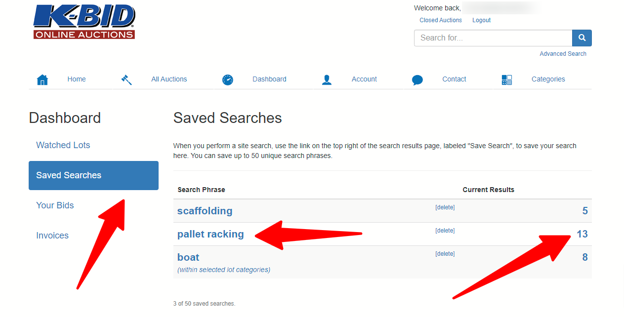 Saved Search