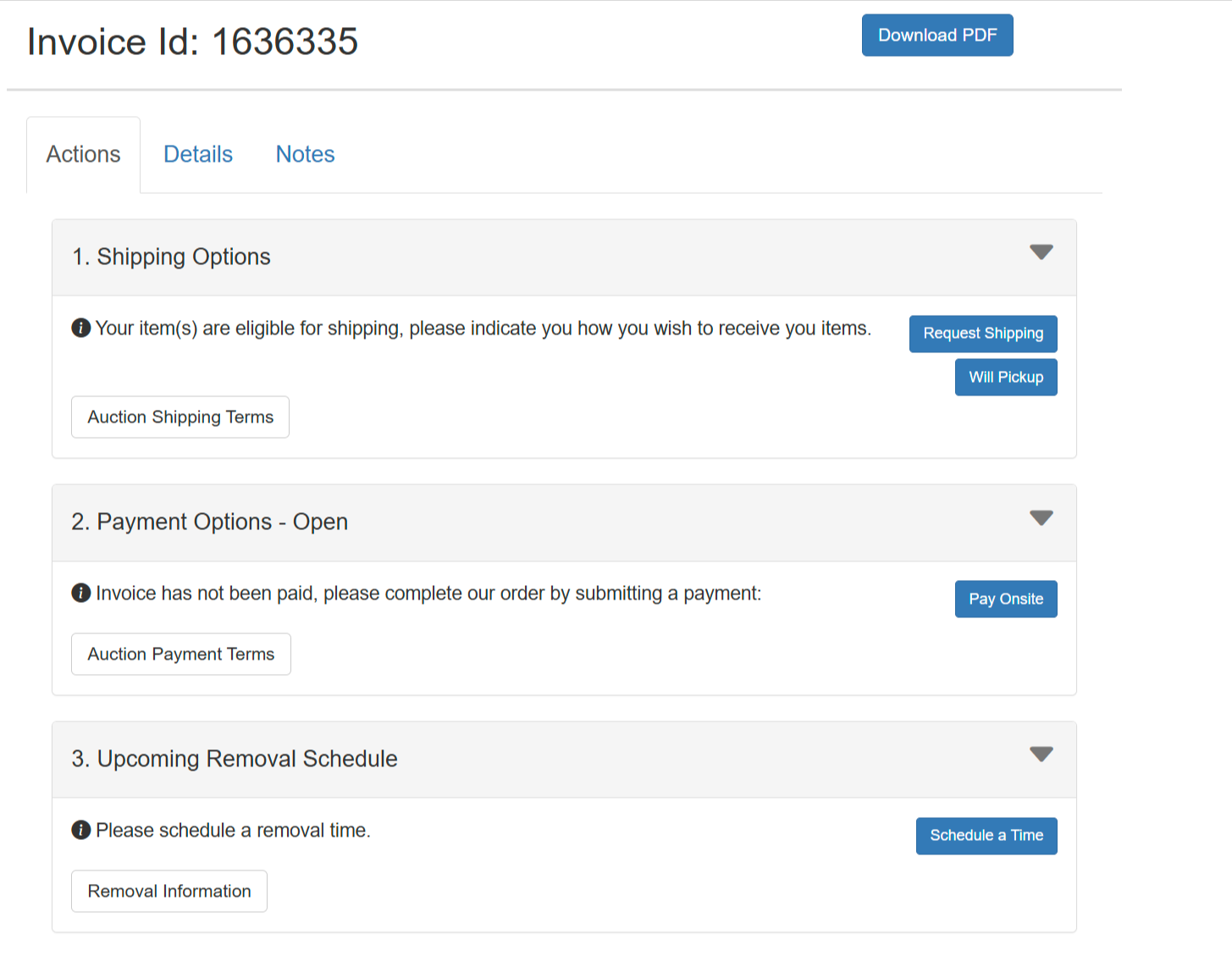 Manage Invoice Screenshot 2